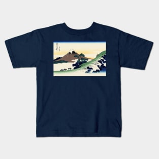 Mt. Fuji, Vintage Woodblock Print Kids T-Shirt